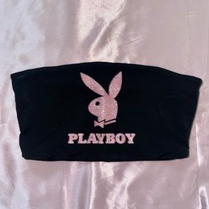 Playboy glitter crop top